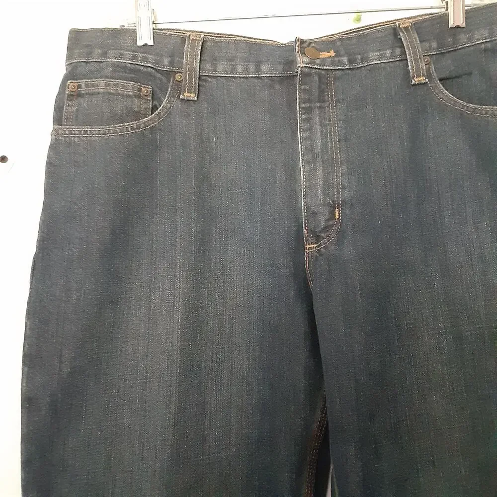 Carhartt Traditional Fit Straight Jeans Men's 38x30 Blue Med Wash Denim